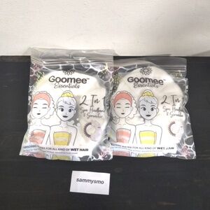 Goomee Essentials 2-In-1 Spa Headband & Scrunchie • White x2